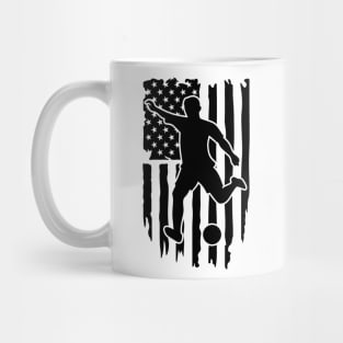 American Flag Soccer Shirt Mug